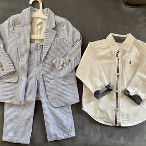 Toddler boy suite and shirt